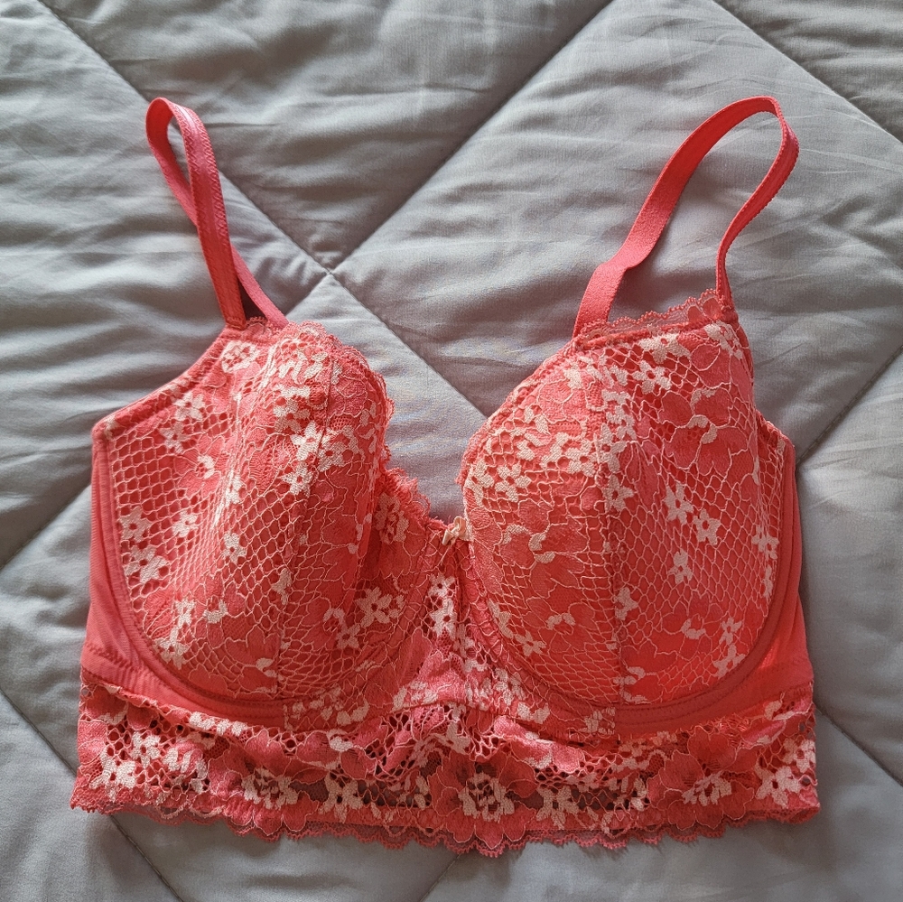 Adore Me Pink Lace Bra Intimates Sleepwear NWOT, Never Worn